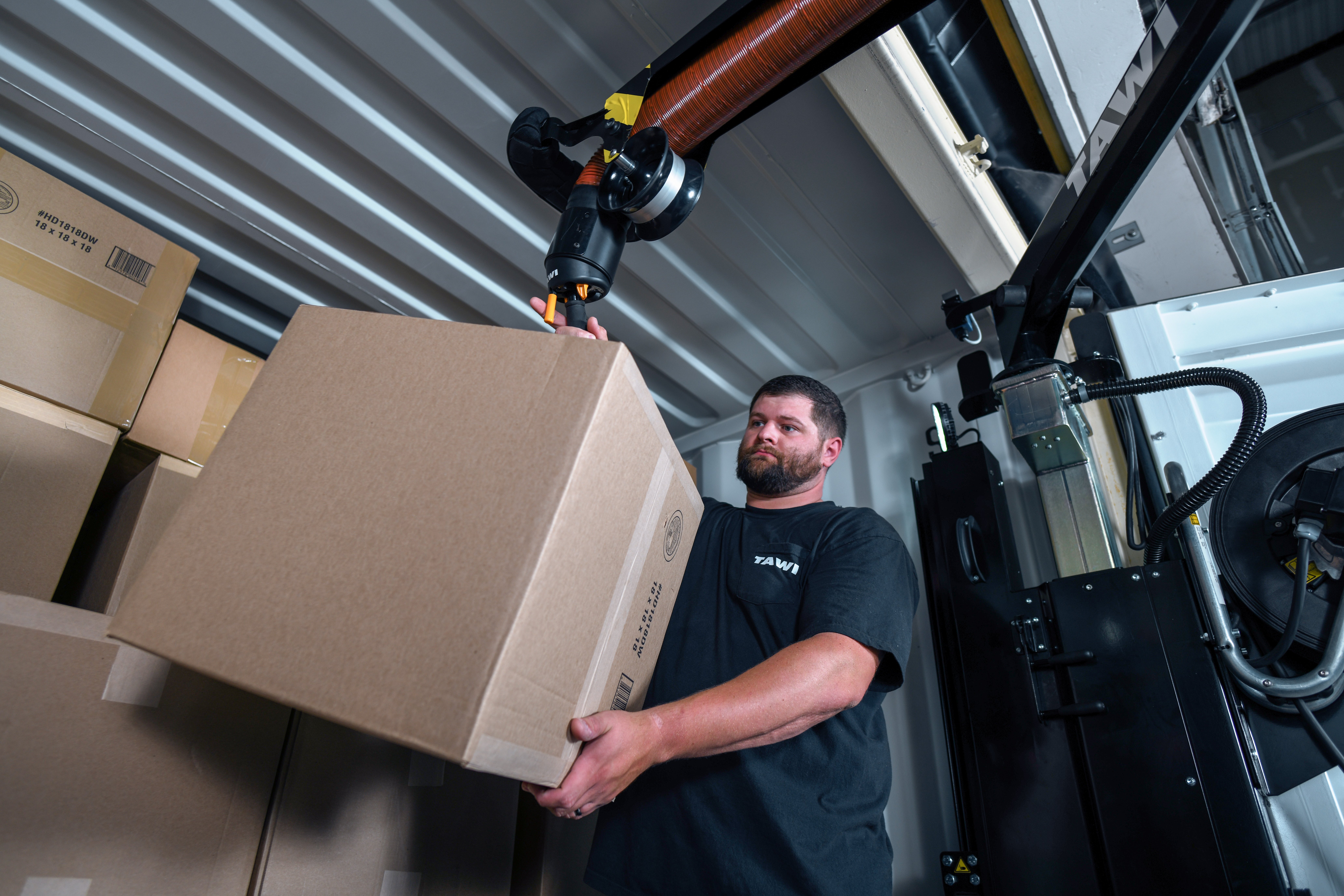 Cara y descarga de contenedores