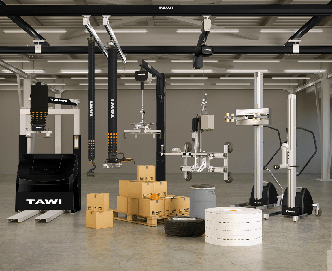 TAWI offers many different types of lifting equipment to help companies improve their material handling.