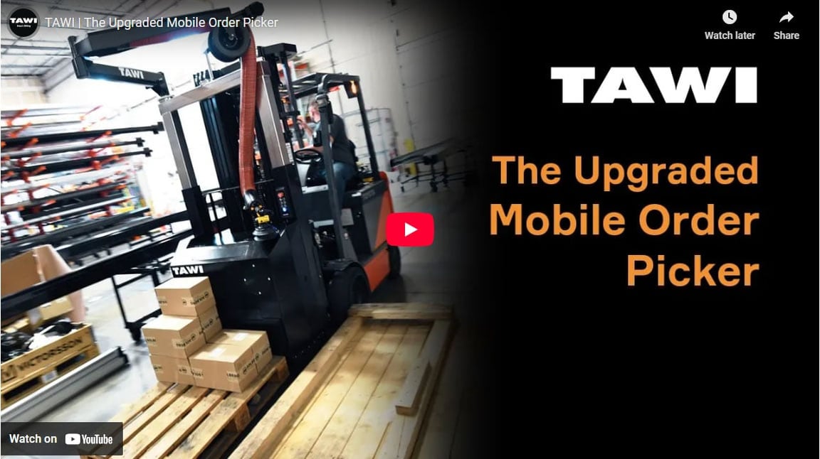 Order Picker Forklift Attachment for Smart Warehouse Logistics