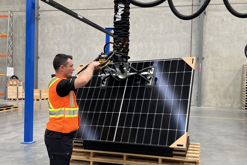 Renewable energy equipment handling