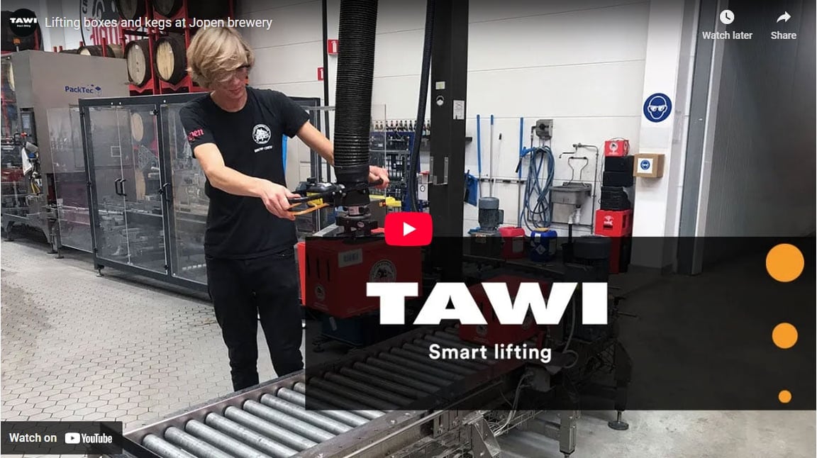 Lift Boxes with the TAWI Multifunctional Vacuum Lifter