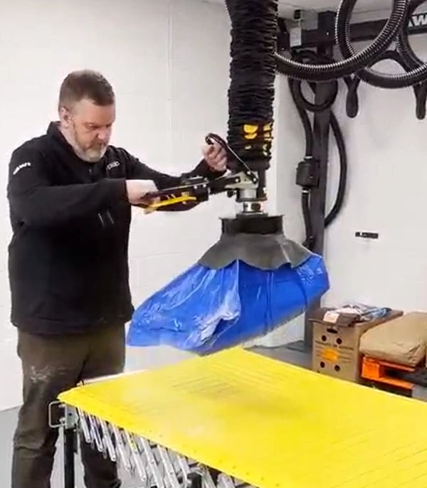 High Frequency Lifter for lifting bags in fast paced environments