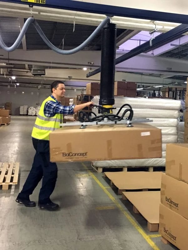 Sollevamento rapido e semplice di scatole singole