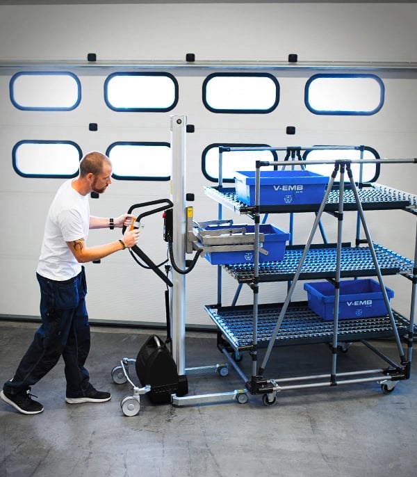 TAWI crate lifters can handle a wide range of materials and sizes.