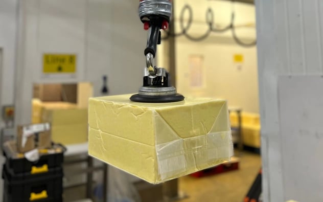TAWI Geräte für das Lebensmittelhandling können verpackte Lebensmittel anheben