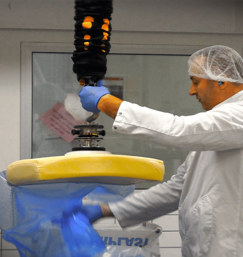 TAWI food handling equipment in action on the warehouse floor.