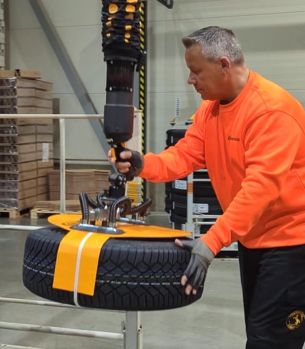 TAWI Tire Lifters lift all size tires and wheels
