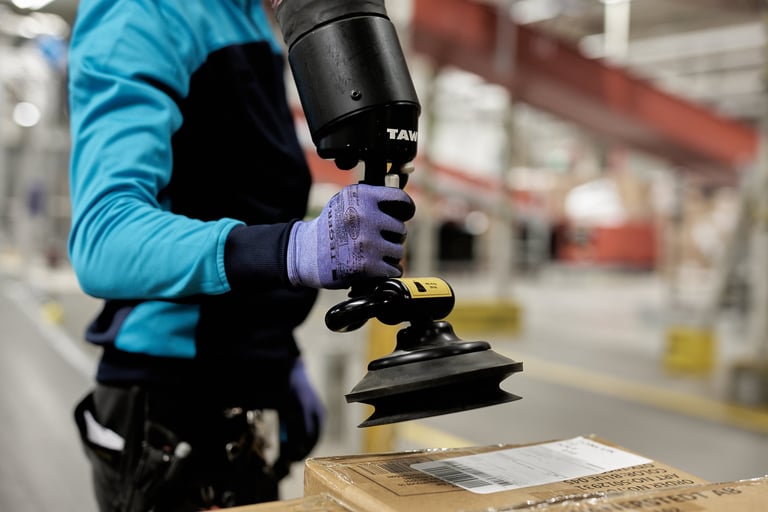 Safe and quick lifting with TAWI vacuum lifter
