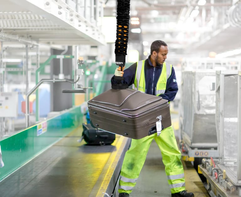 Semi-automated material handling at Heathrow Airport