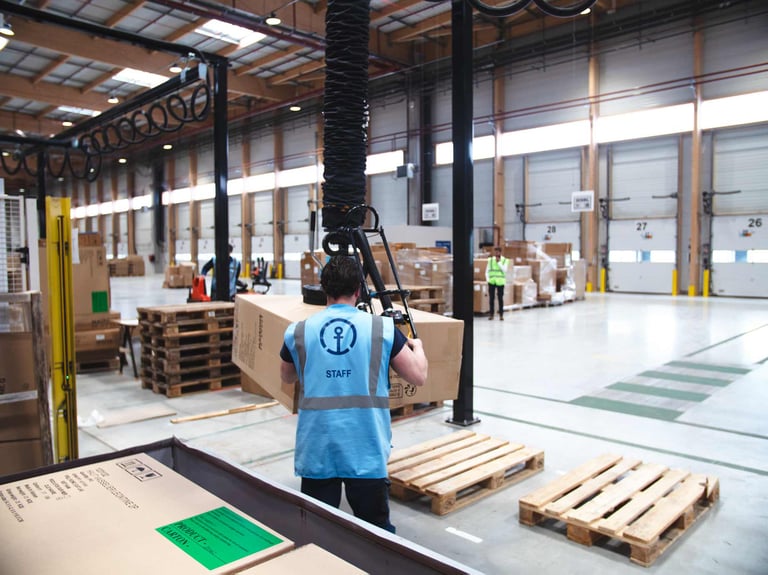 Box Lifting with TAWI Vacuum Lifter