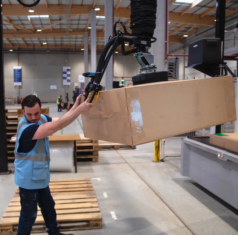 O Futuro do Transporte de Materiais: Manipulador a Vácuo em Ação