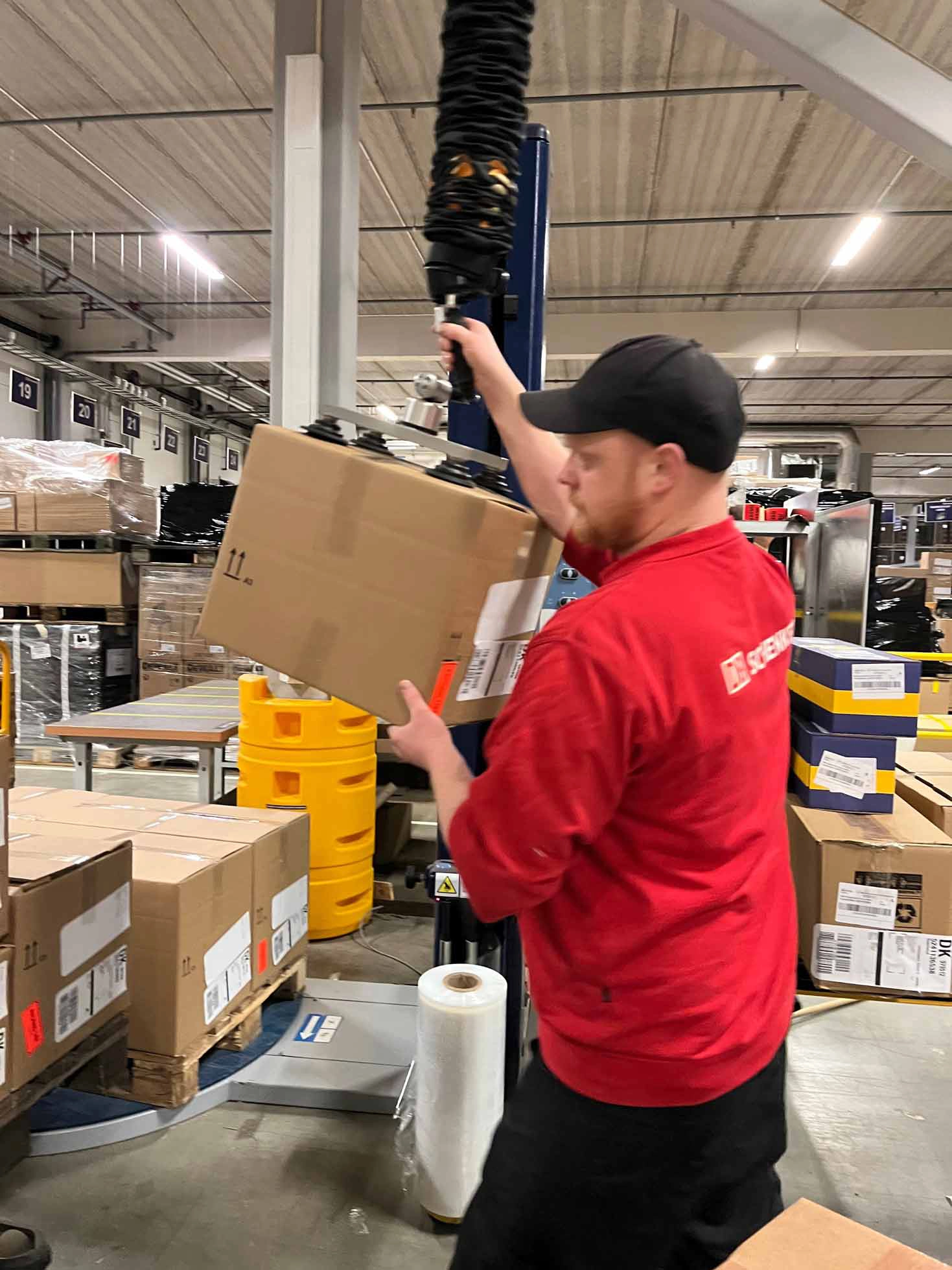 DB Schenker using TAWI High Frequency Lifters in their warehouse.