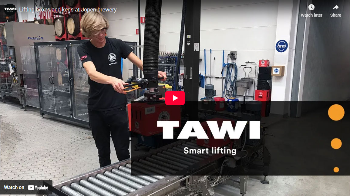 Lift Boxes with the TAWI Multifunctional Vacuum Lifter